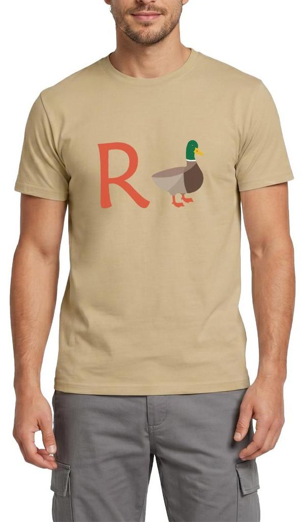 Spreadshirt Rente Ente Ruhestand Pension Frührente Geschenk Männer T-Shirt, S, Sandbeige