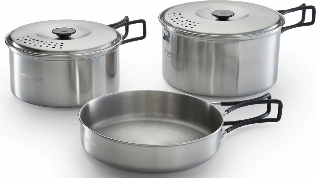 Batterie de cuisine camping 5 pièces - Popote Campingaz 2197184 inox