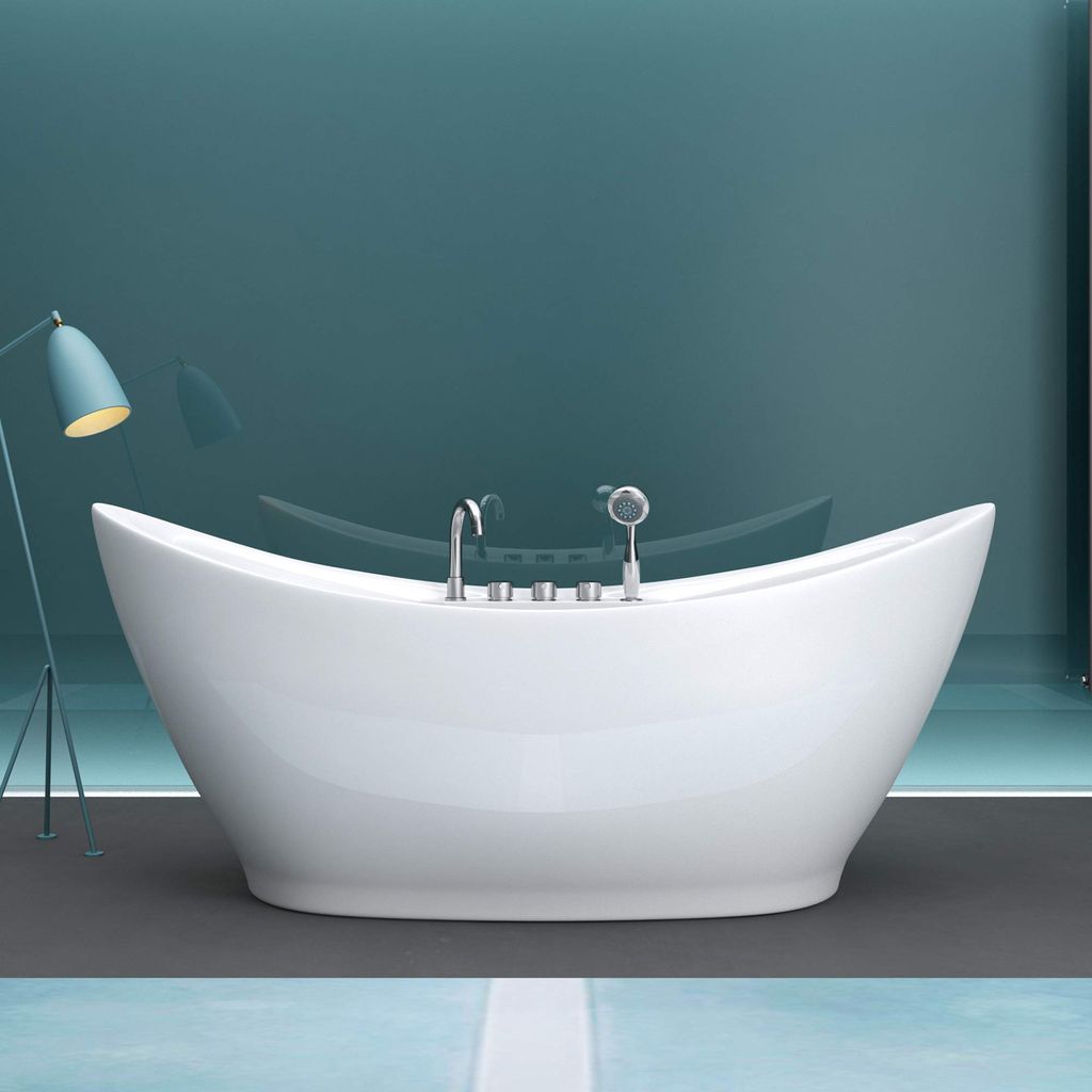 Mai & Mai Freistehende Badewanne 180x80cm Oval inkl. Produktbild 2