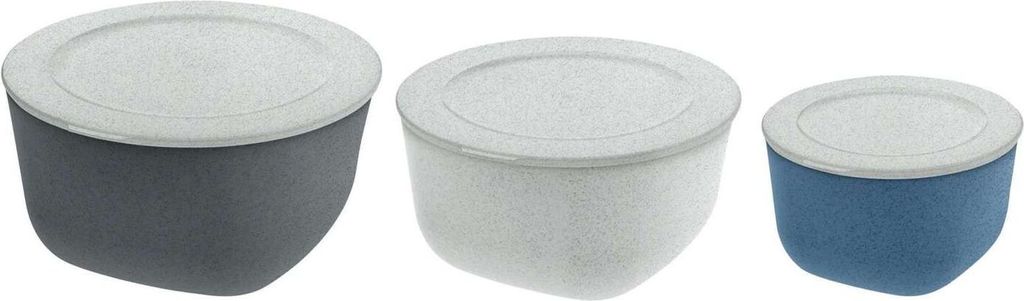 Connect Box Schaal met Deksel Organic Set van 3 Stuks