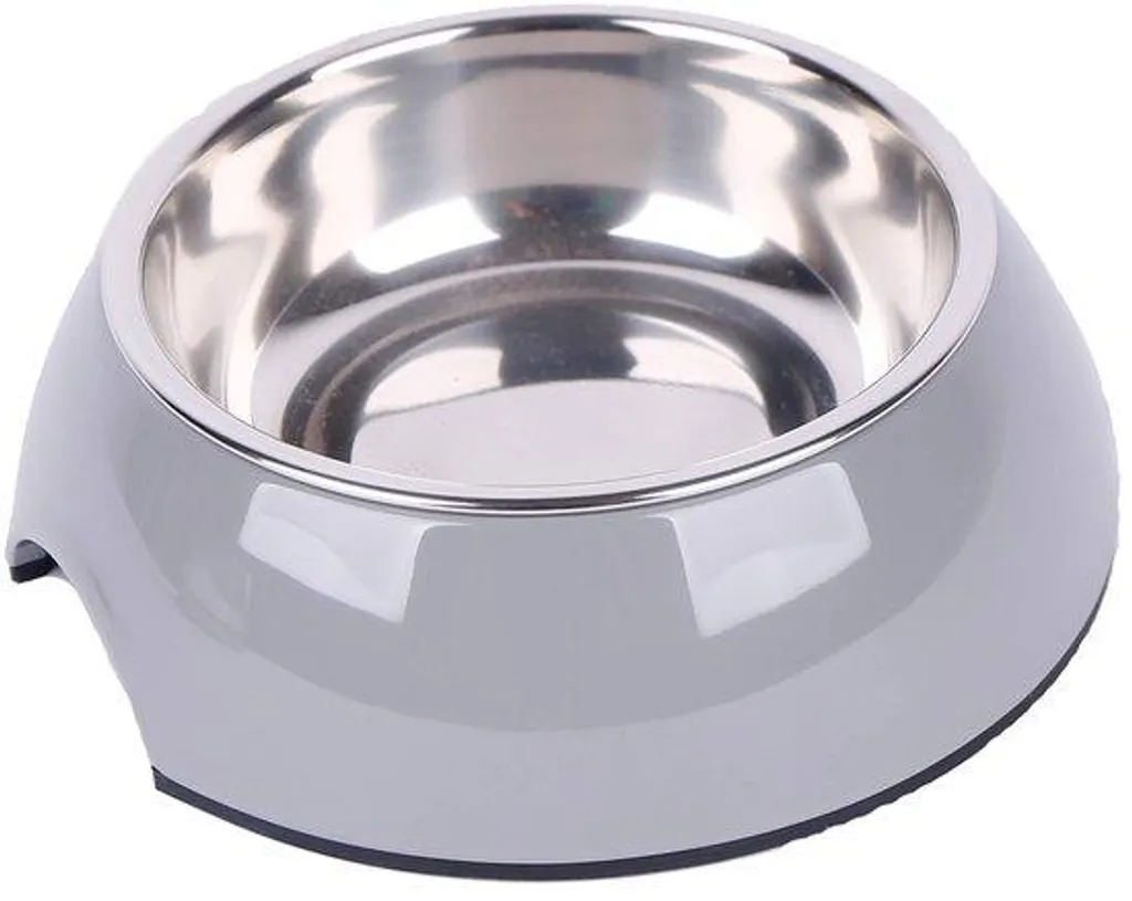 Fini les bols qui glissent : gamelle stable inox et mélamine 350 ml
