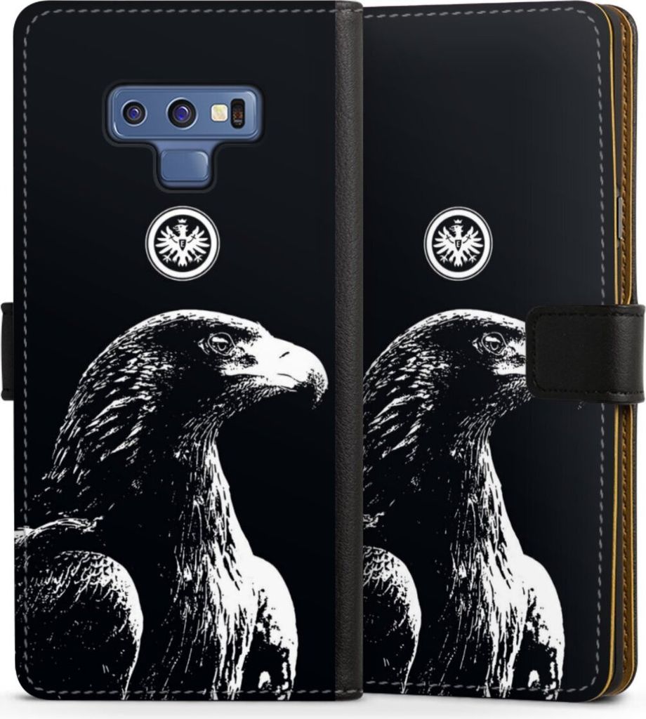 DeinDesign Klapphülle für Samsung Galaxy Note 9 Handytasche Lederhülle Tasche Eintracht Frankfurt Offizielles Lizenzprodukt Attila
