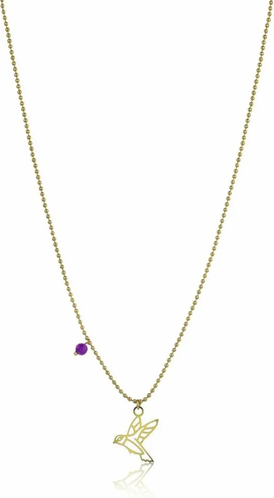 Collana Simbolica con Colomba EWN23042G in Oro Placcato: Un Dono d'Amore