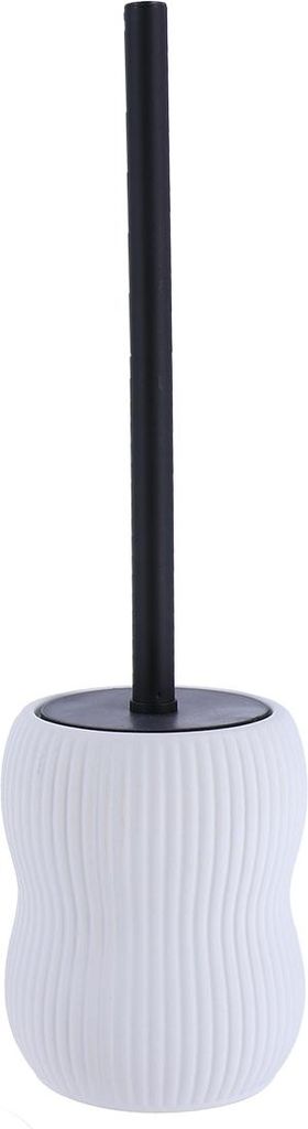 TENDANCE | Toilettenbürste - Klobürste - Bürstengarnitur - 41cm - aus Steinzeug - weiß - WC-Bürste - Badezimmer