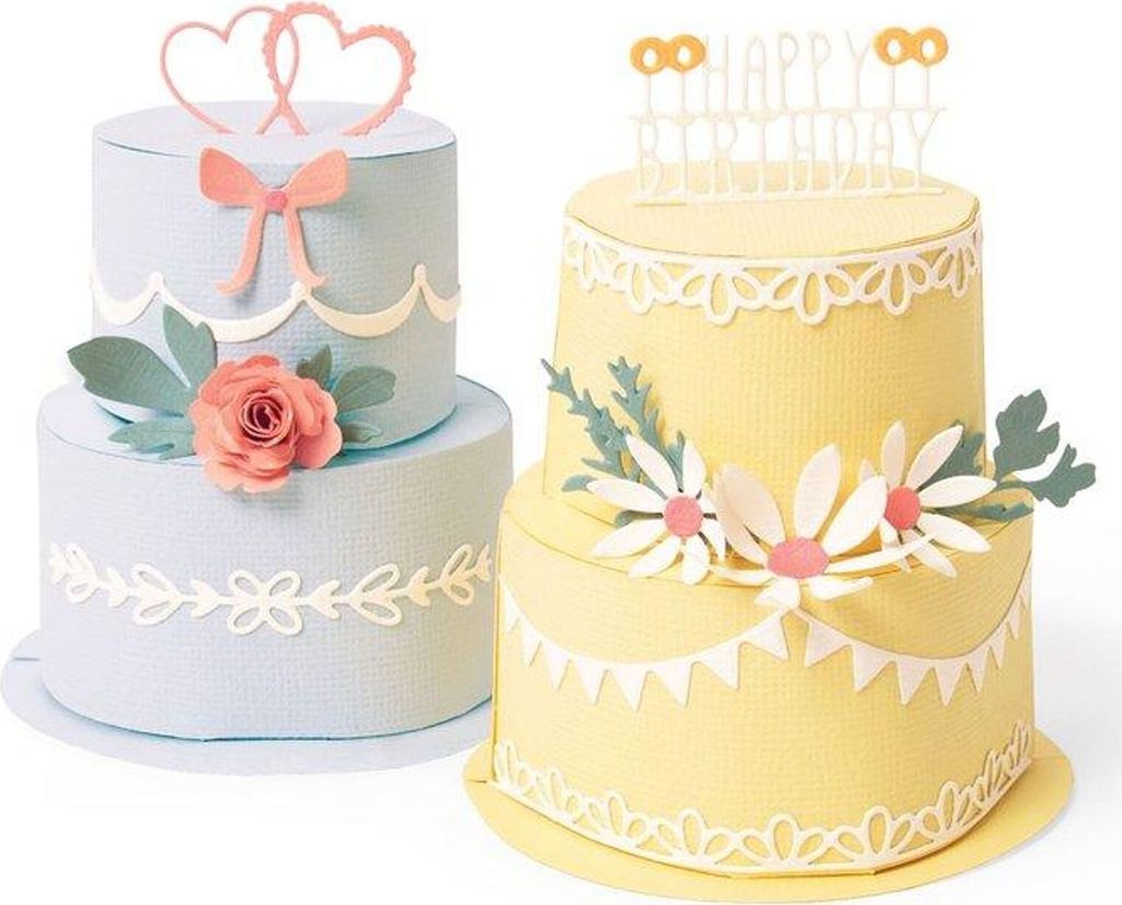 SIZZIX Stanzform Präge Stanzschablone Cutting Die, Cake Pop-Up 664356