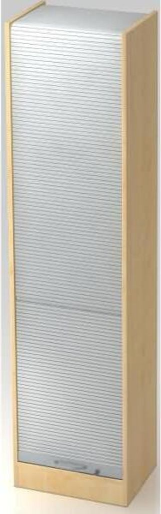 Rollladenschrank Solid 5OH BxTxH 50x40x200,4cm Griff BM Ahorn/Silber