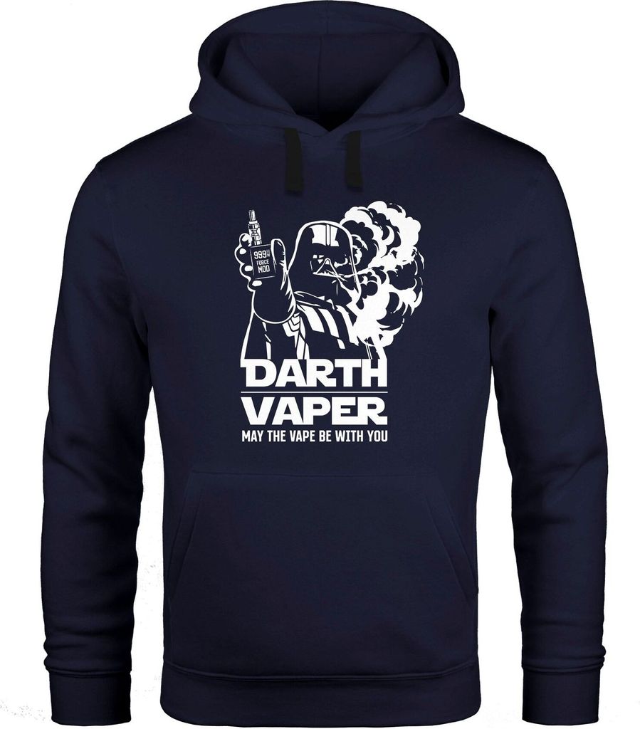 Hoodie Herren Darth Vaper Dampfer Kapuzen-Pullover Moonworks schwarz 3XL
