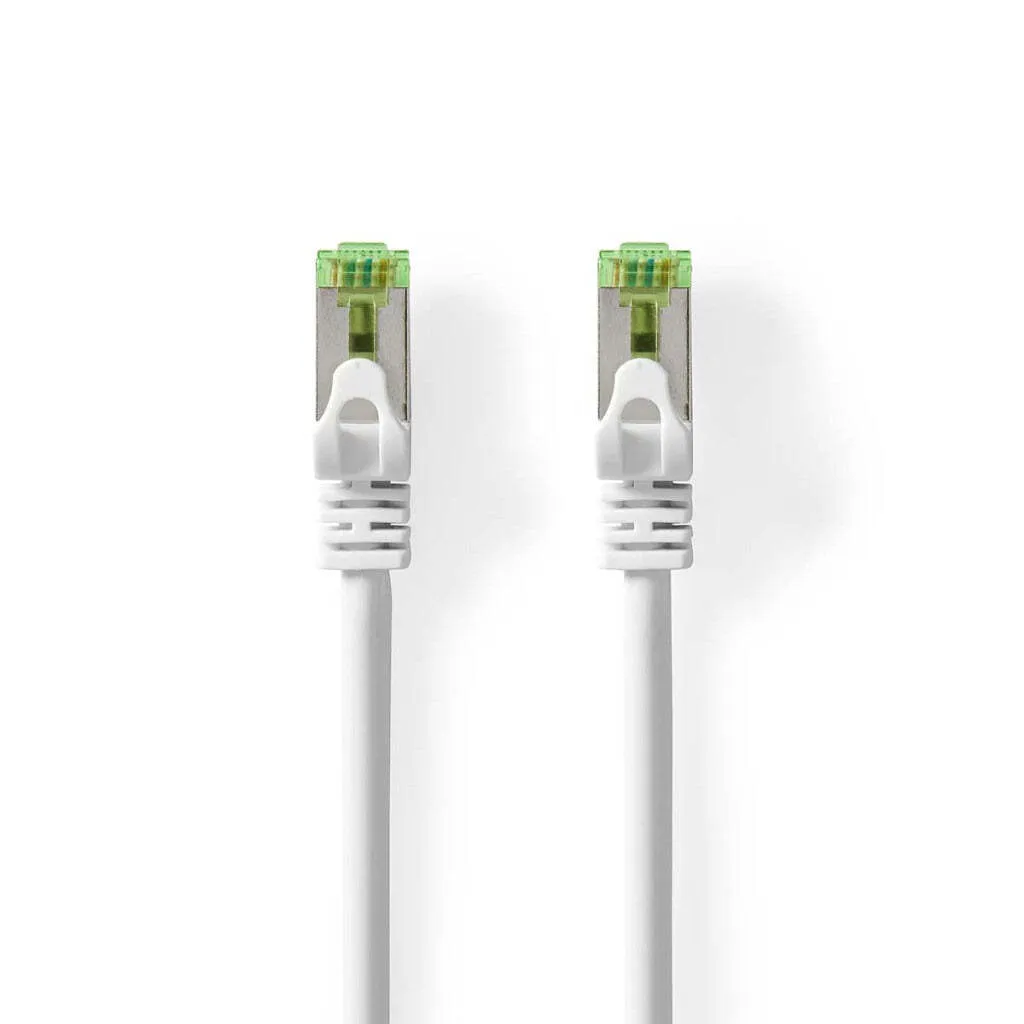 Cavo Patch CAT7 Bianco 1m | Professionale LSZH S/FTP | Rete 10 Gigabit