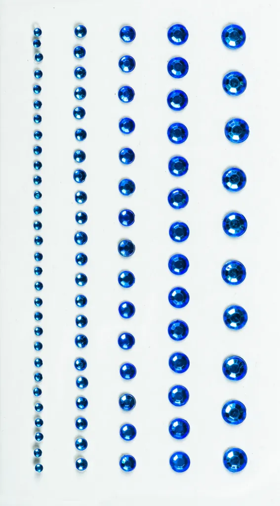 Stickers strass adhésifs bleus pour décoration et scrapbooking créatif DIY