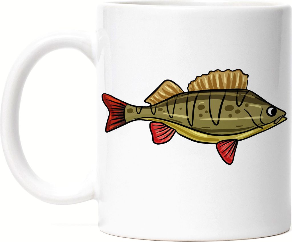 Fisch Motive Tasse Angler Angeln Fische Angelzubehör Geschenkidee Karpfen Dorsch Hecht Forelle
