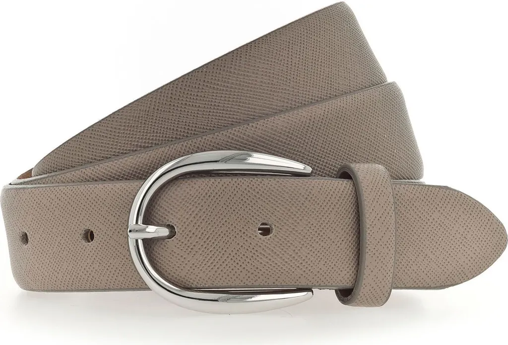 Vanzetti Cintura in Pelle 30mm Taupe Grigio W80 | Vera Pelle Tedesca