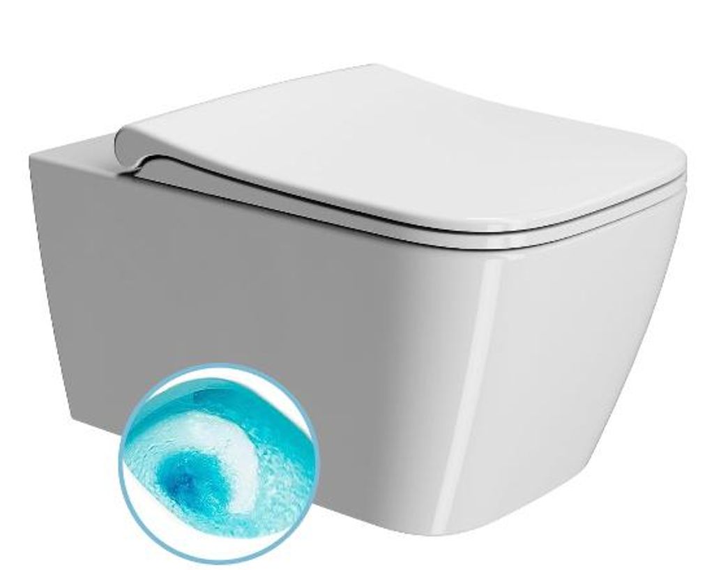 Sapho GSI Nubes - Hangtoilet, Swirlflush, ExtraGlaze, wit, Productafbeelding 