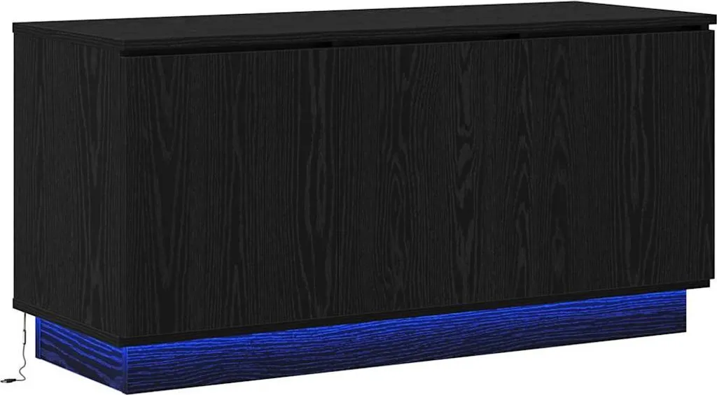 SYFAX™ Mobile TV Elegante 100cm Rovere Nero | Legno Multistrato
