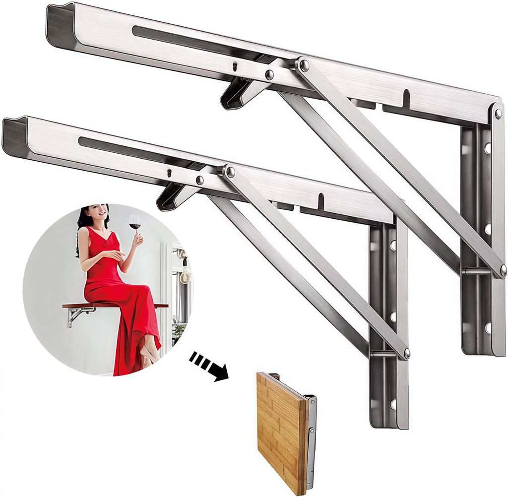 2 Stück 500mm Klappkonsole Schwerlast Maximale 180kg Produktbild 