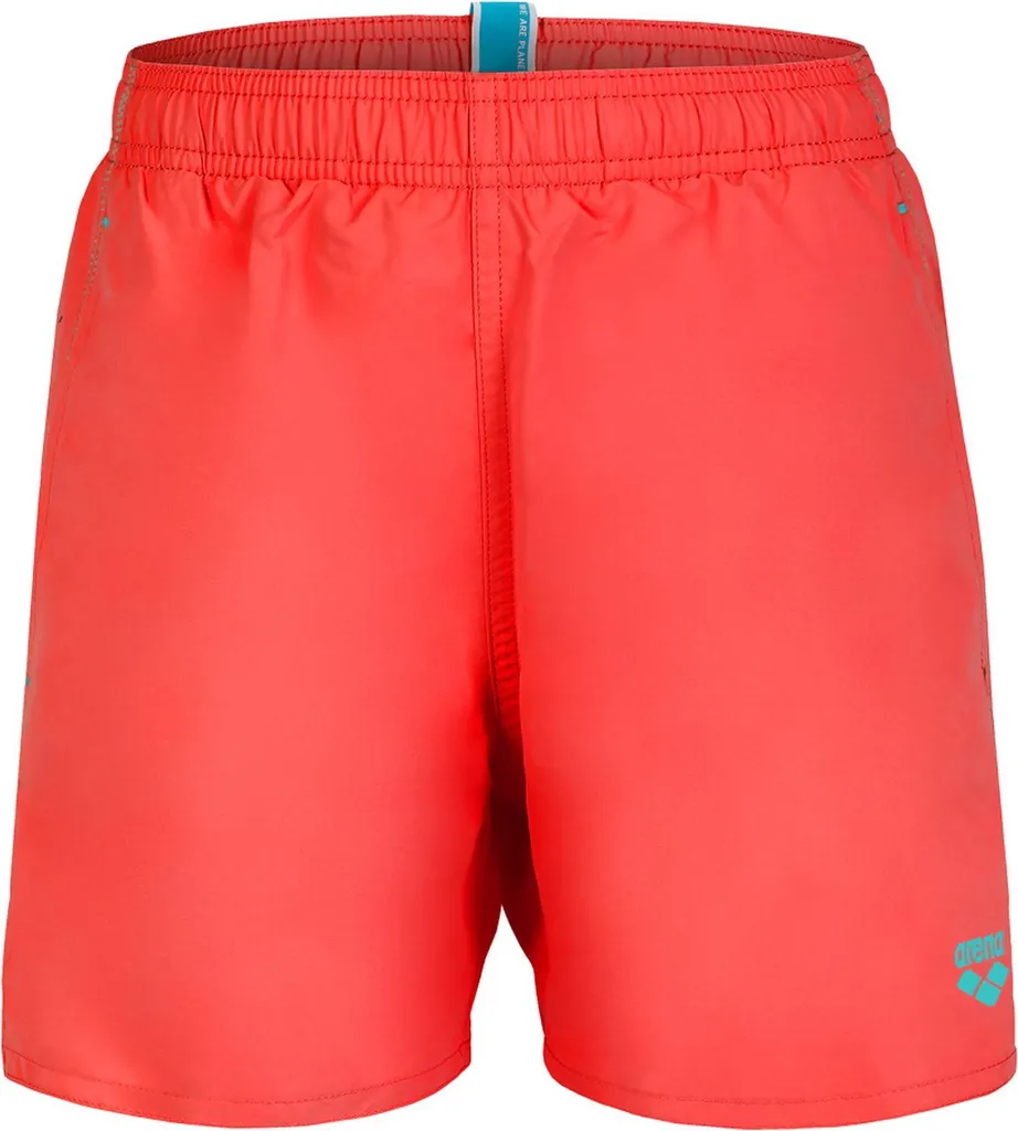 Short de plage Arena Solid R en polyester recyclé Fluo Red Water 152