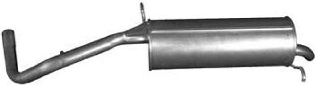 IZAWIT 18.031 Endschalldämpfer für VW POLO (9N) für SKODA Fabia II Schrägheck (542) FABIA (6Y2) FABIA Stufenheck (6Y3) Auspuff