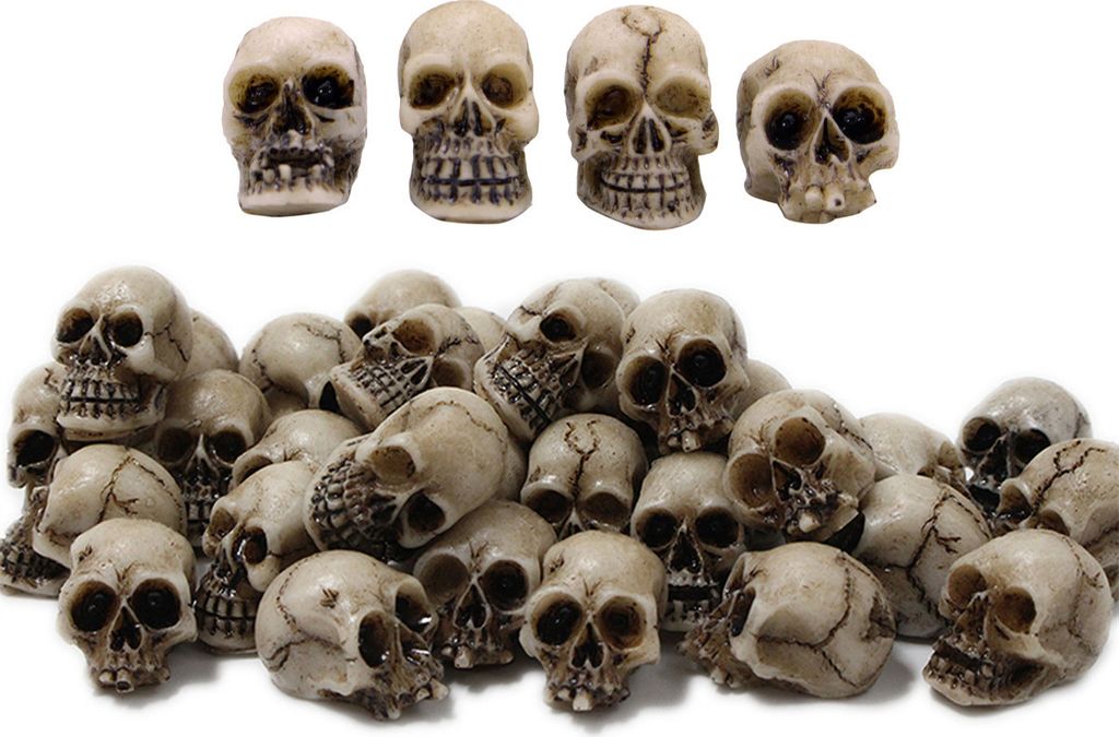 20 Stück Mini Totenkopf, Totenkopf Deko, Mini Schädel Blumentopf Dekoration, Schädel Deko, Halloween Schädel, Halloween Deko, Für Spukhaus,