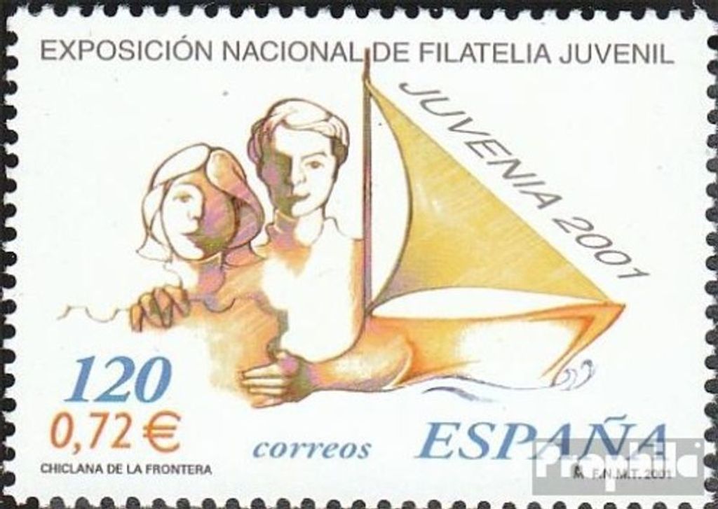 Briefmarken Spanien 2001 Mi 3614 (kompl.Ausg.) postfrisch Briefmarkenausstellung