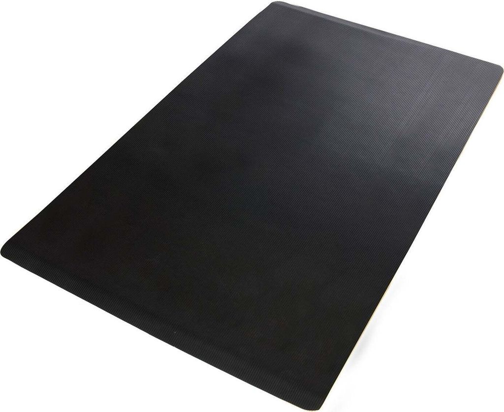 Anti-Ermüdungsmatte Softer-Work-Mat Gerippt Schwarz Breite: 90 cm, Länge: 300 cm