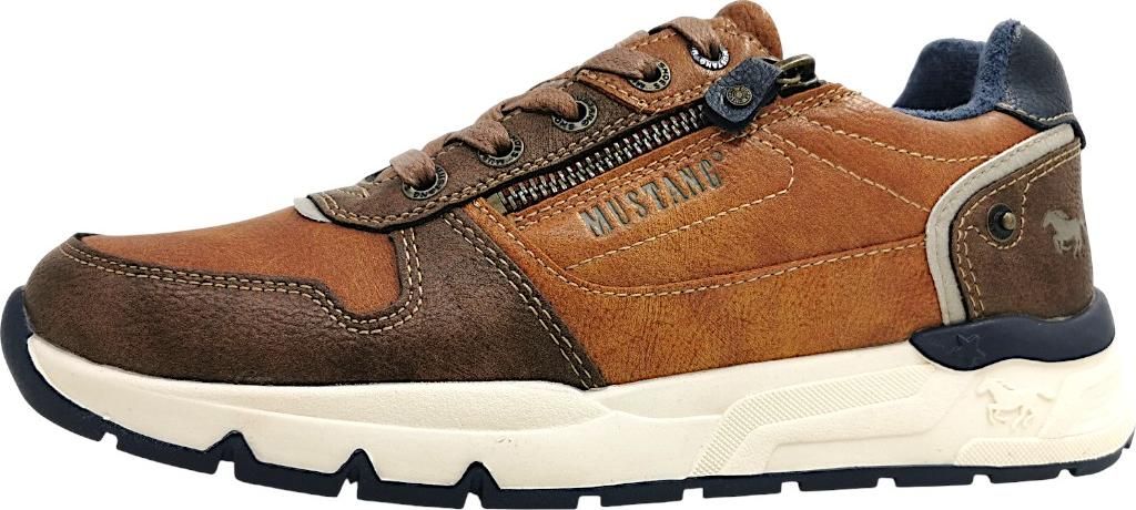 Mustang sportlicher Schnürer Braun in Gr. 45