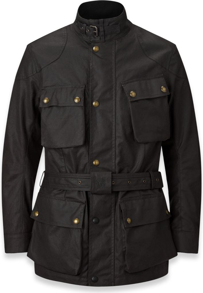 Belstaff Trialmaster Motorrad Wachsjacke, schwarz, XL Produktbild 