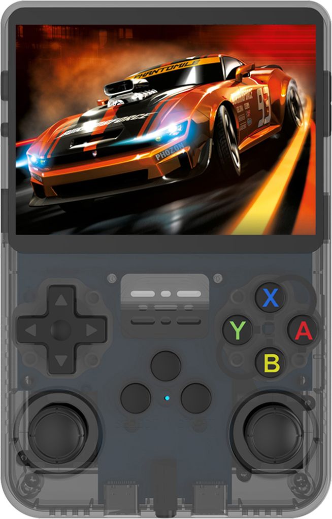 Handheld-Spielkonsole, Dual-Joysticks, Spiel-Player mit R/L-Tasten auf der Rueckseite, integrierte Spiele, 3,5-Zoll-Farbbildschirm, RK3326, wiedera...