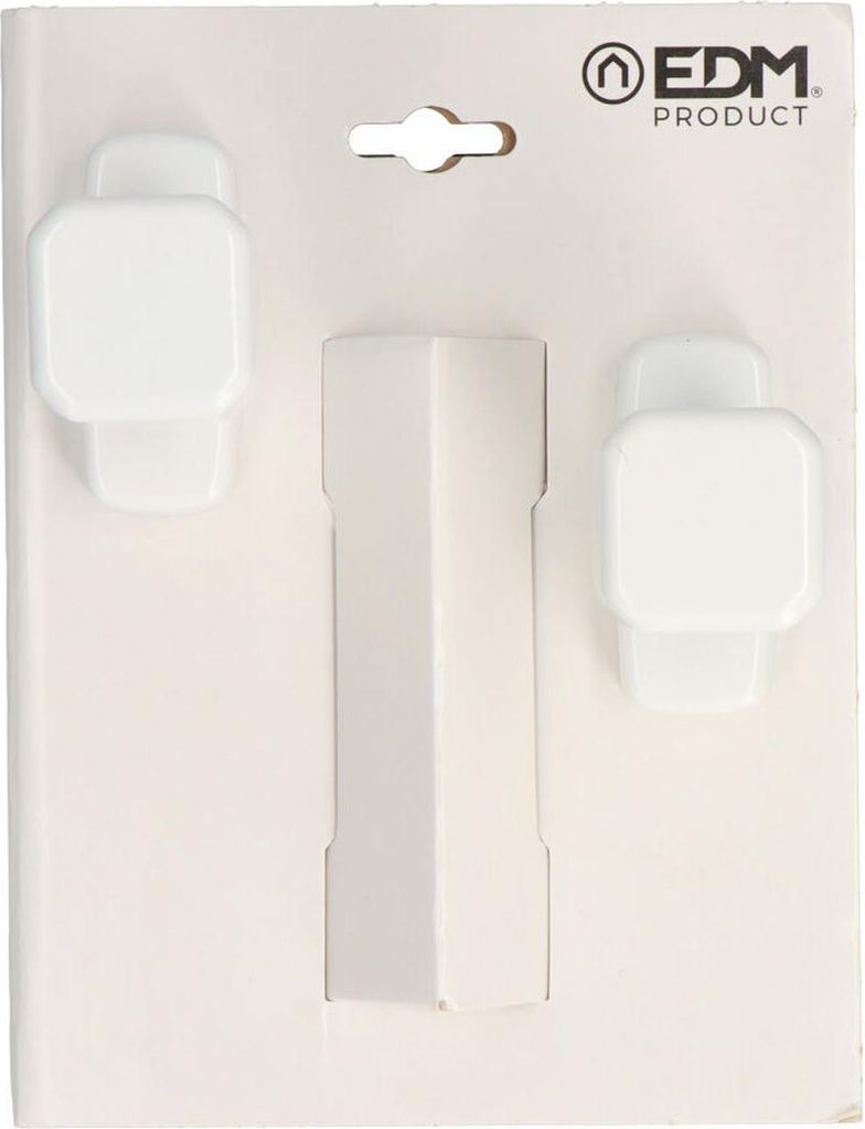 Wiederverwendbarer Blisterknopf 6807 Aluminium Weiß EDM