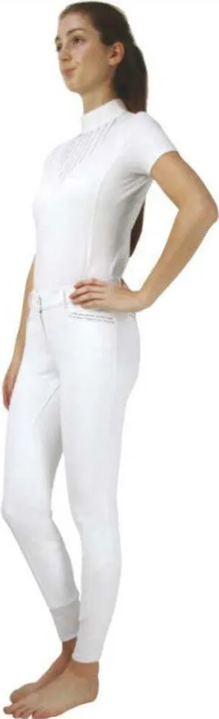 Culotte d'équitation Roka Rose extensible avec détails Marine BZ4437