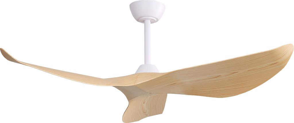 52 Zoll Deckenventilator für den Innenbereich ohne Licht, 6 Geschwindigkeiten, Fernbedienung, 3 ABS-Blätter, umkehrbarer Gleichstrommotor für Zu...