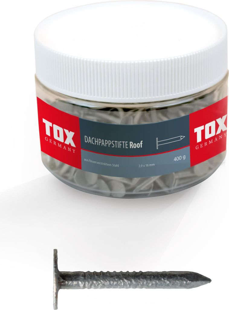 TOX Dachpappstifte Roof 2,8 x 30 mm (400g) / innen und außen