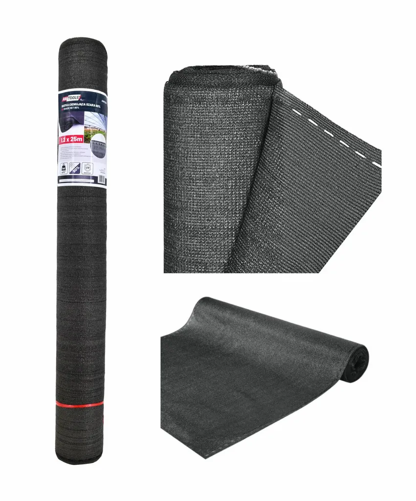 Rete Ombreggiante 1,5x50m Awtools Grigio 140g - Schermatura Design 80%