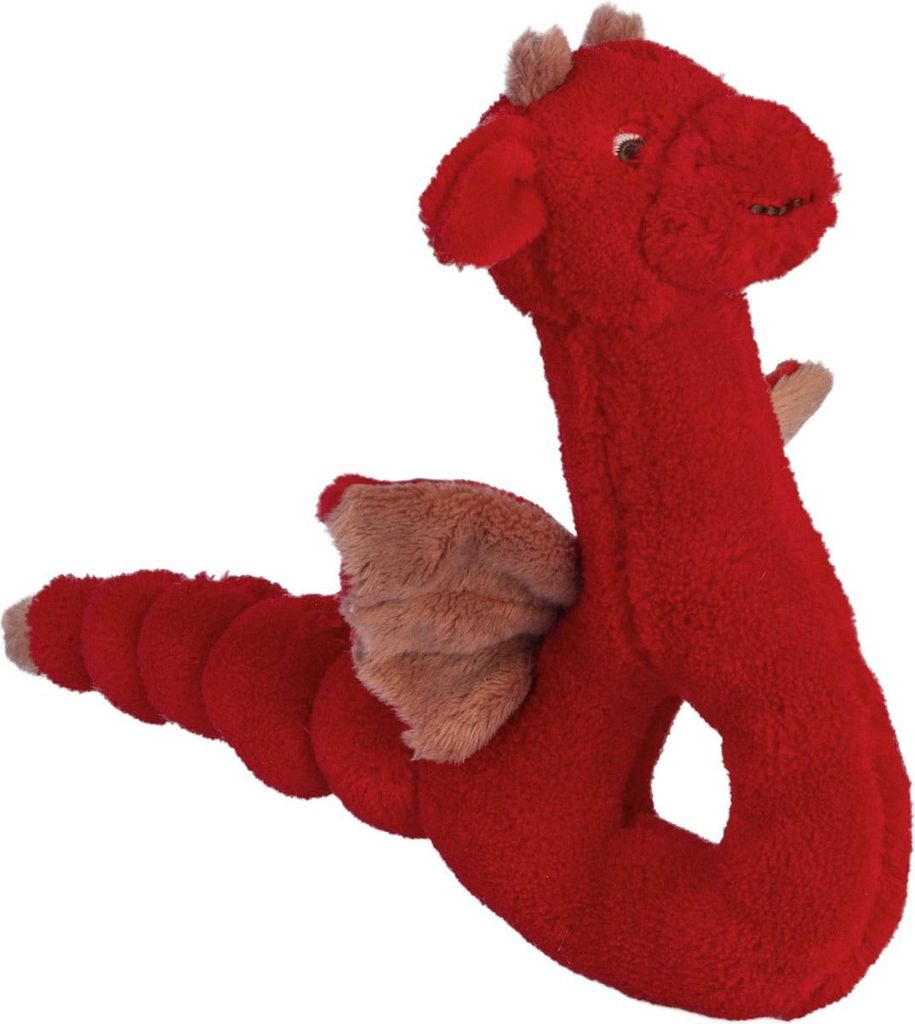 Happy Horse Rassel Drache Tine - rotes Plüsch Babyspielzeug Produktbild 