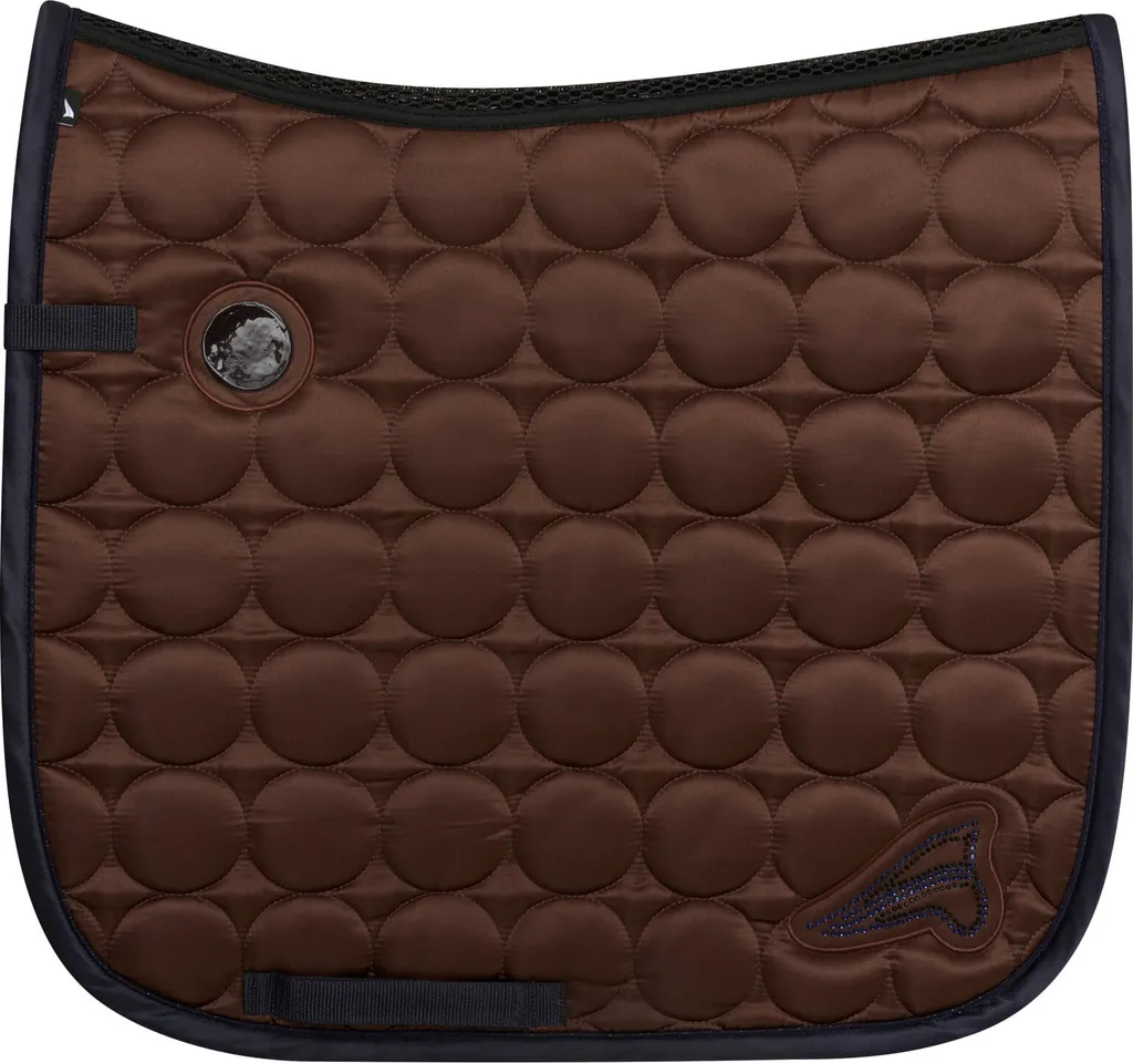Tapis de Selle Mixte euro-star ESDiamond Coffee pour Cheval et Poney GP