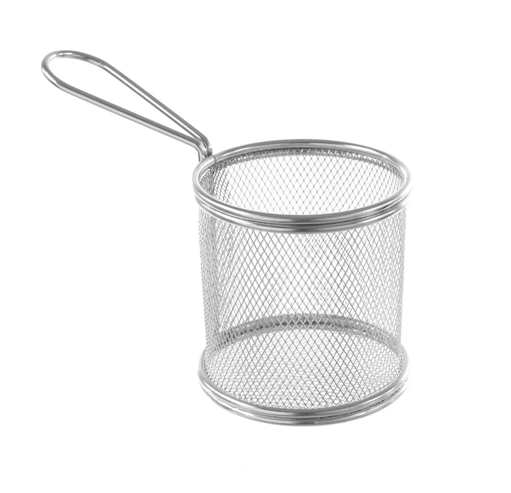 Cestini Patatine Mini HENDI 90mm - Accessori Aperitivo Trendy Inox