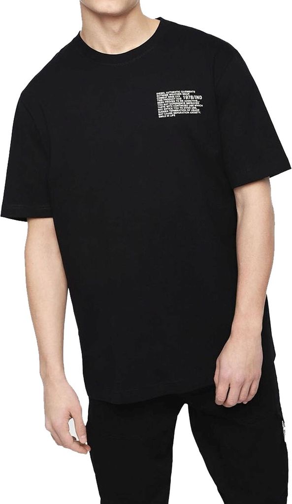 Diesel "T-Just-Y1" Herren T-Shirt Kurzarm Schwarz