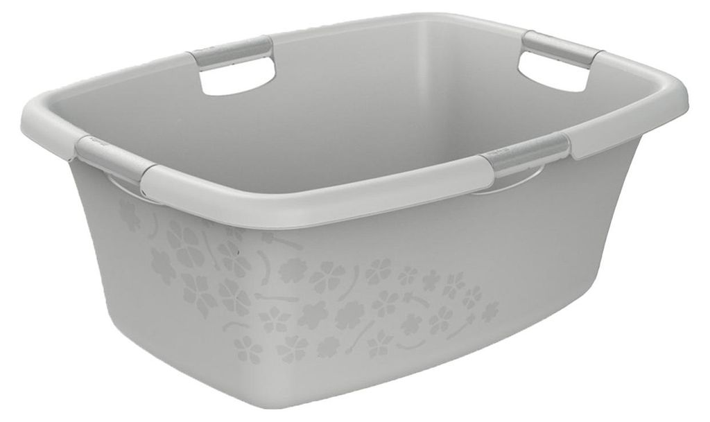 Rotho Wäschekorb 50L Flowers - Wäschesammler groß - Wäsche Produktbild 