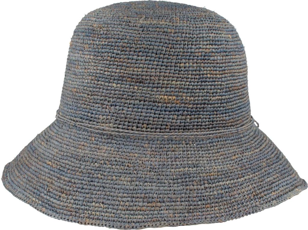 Fiebig Damen Strand-Glocke aus Raffia Stroh