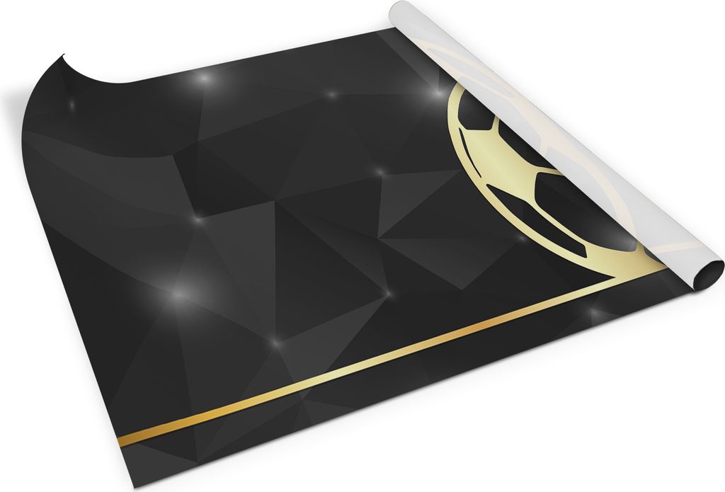 Fußball– Möbelfolie selbstklebend – PVC Klebefolie für Möbel – Küche – Schränke – Möbelrenovierungsfolie – Möbeldekorfolie – ...