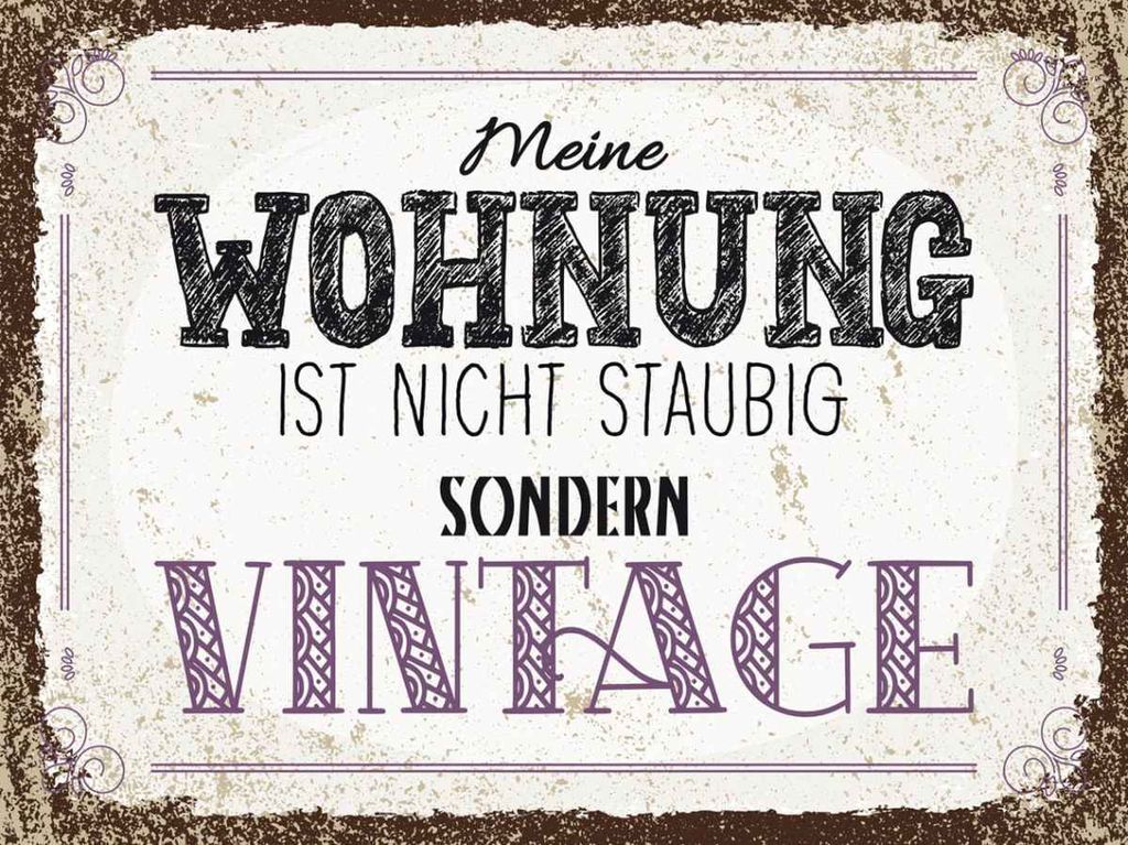 vianmo Holzschild 30x40 cm Wohnung nicht staubig Vintage Dekoration