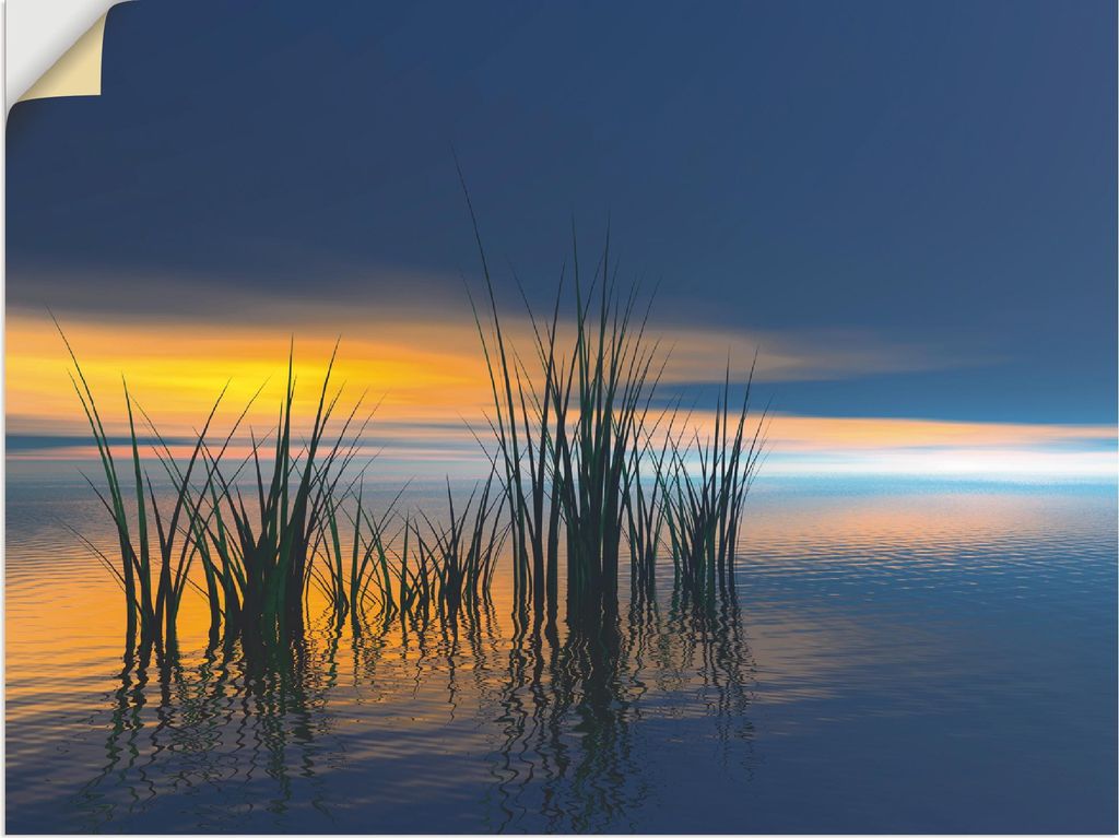 ARTland Wandbild, selbstklebend Sonnenuntergang III Größe: 80x60 cm