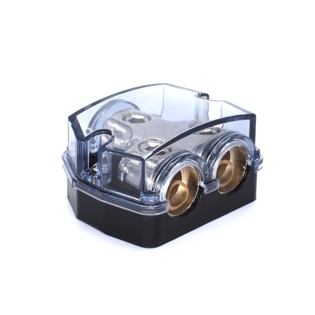 EBTOOLS Auto Audio Stromverteiler - 1x 0GA Eingang 2x 0GA Ausgang