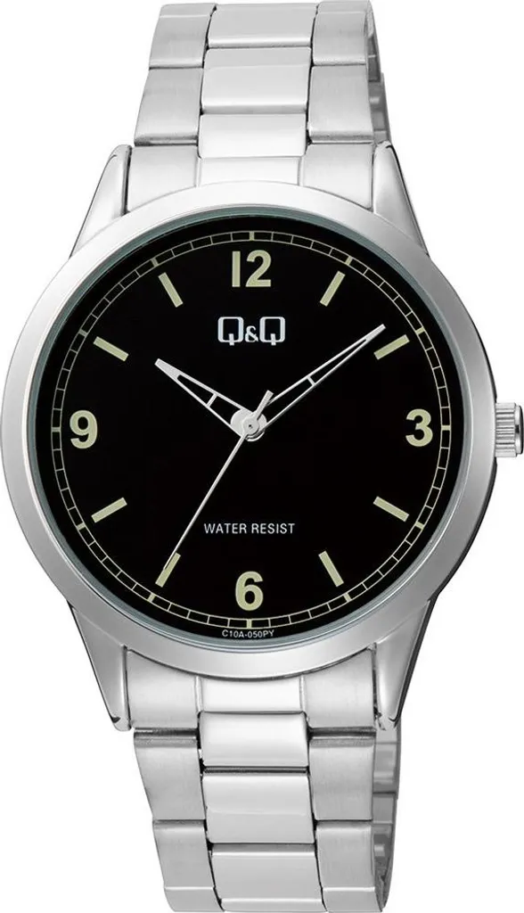 Montre-bracelet classique pour homme Q&Q C10A-050PY en résine durable
