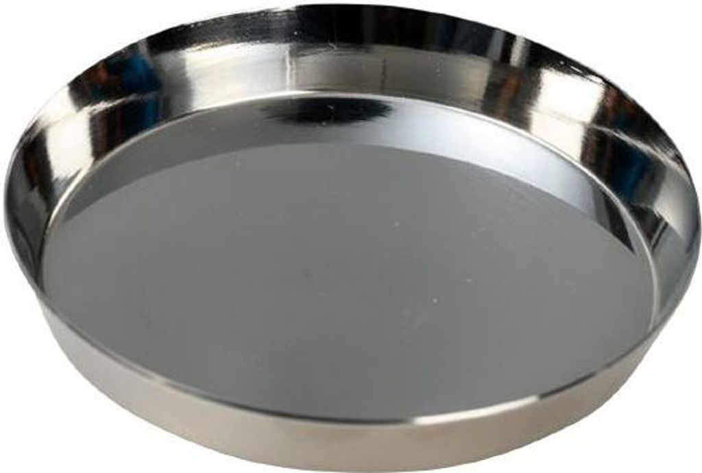 Kerzenteller Edelstahl poliert für Ø 9 cm Kerzen
