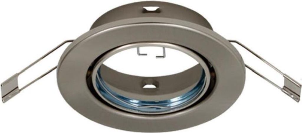 Einbaustrahler Nickel matt rund