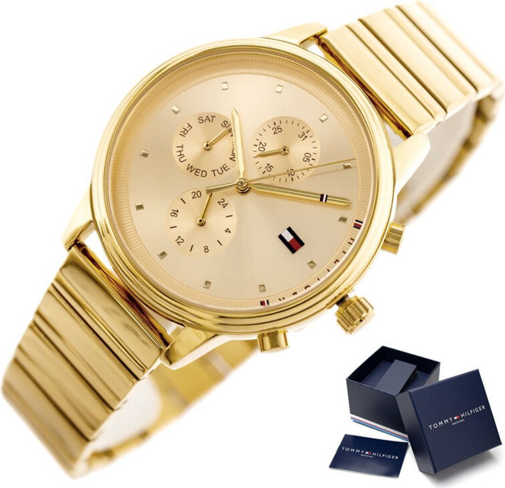 Tommy Hilfiger Analoguhren für Frauen Ri goldene Universal Produktbild 