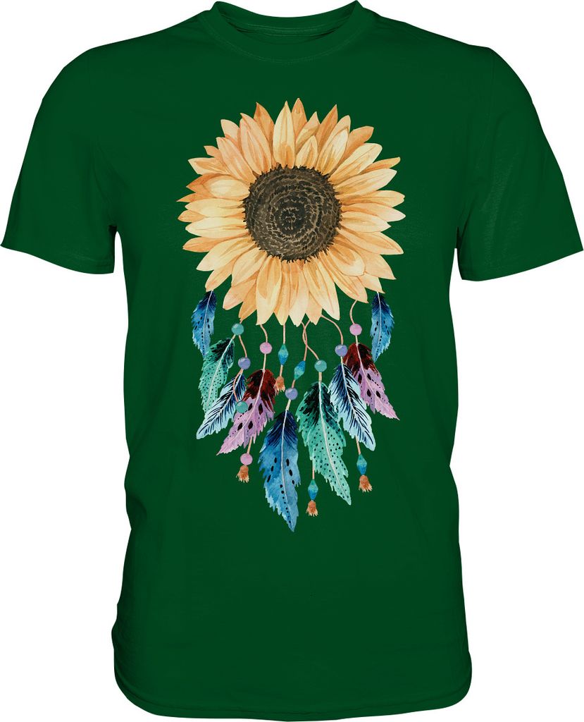 Traumfänger Sonnenblumen T-Shirt Gärtner Geschenk Garten – Produktbild 