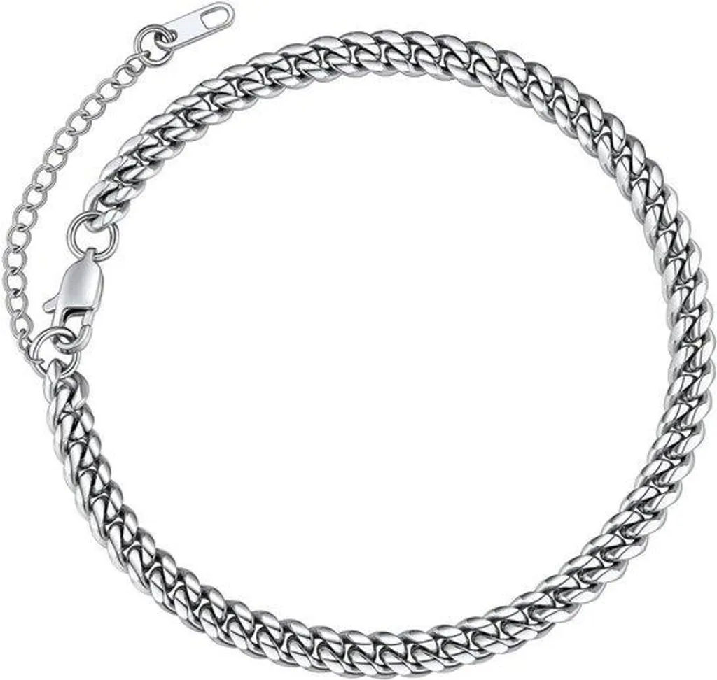 Collier maillons massifs tendance 22cm femme - Or Argent Noir Plage