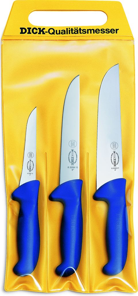 F. DICK Küchenmesser Set ErgoGrip 3tlg Ausbeinmesser Produktbild 