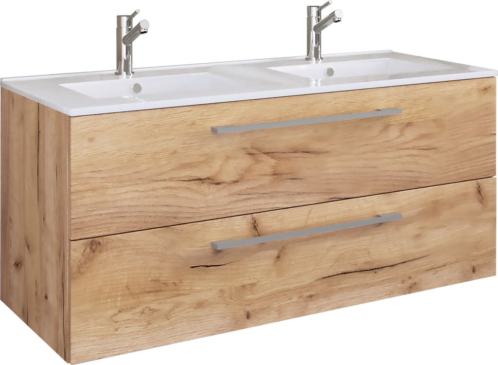 2pcs Doppio lavabo / 2x lavabo / mobili da bagno set con Immagine del prodotto 