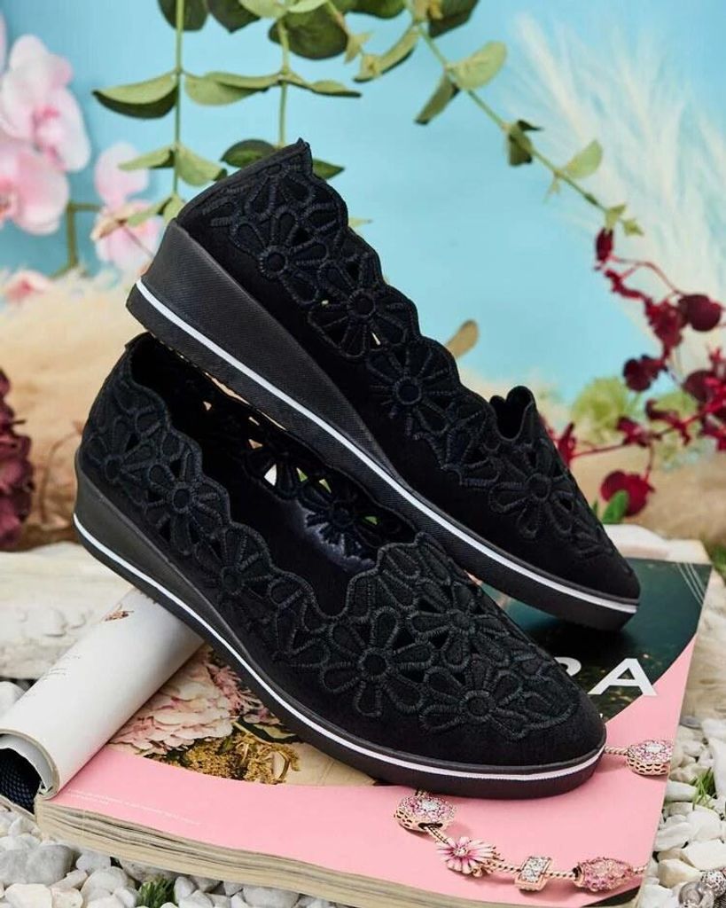 Royalfashion Półbuty damskie na niskim koturnie Dellio, Zdjęcie produktu 